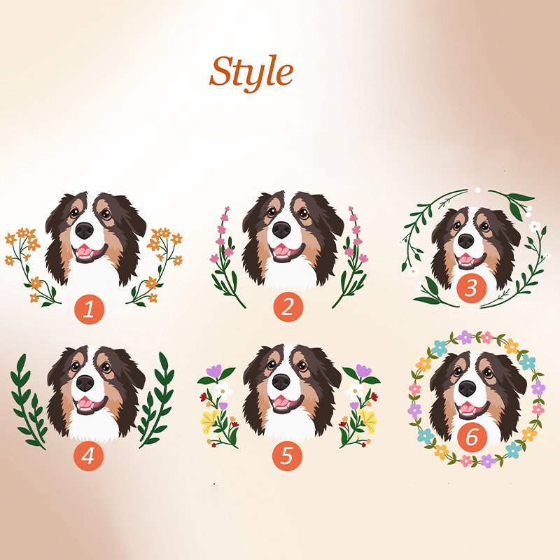 Iconic Paws in Bloom Apparel - Custom Pet Portrait T-Shirt, Sweatshirt and Hoodie image 1