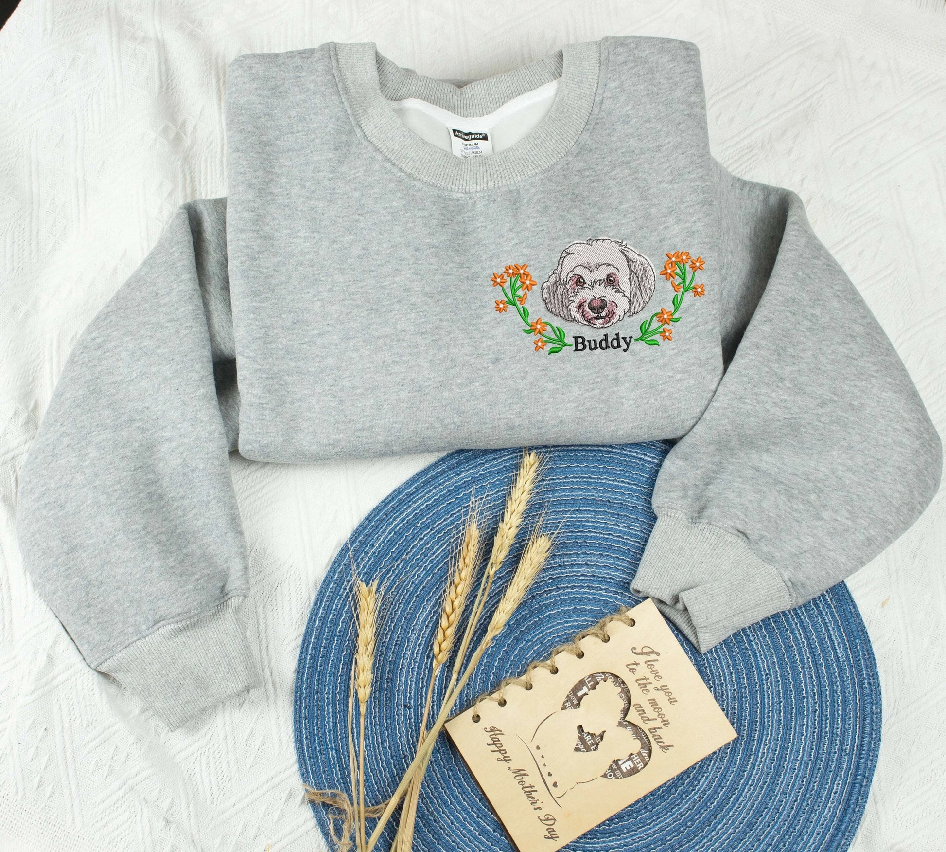 Iconic Paws in Bloom Apparel - Custom Pet Portrait T-Shirt, Sweatshirt and Hoodie image 5
