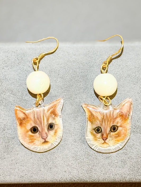 Custom Hand Painted Earrings image 0