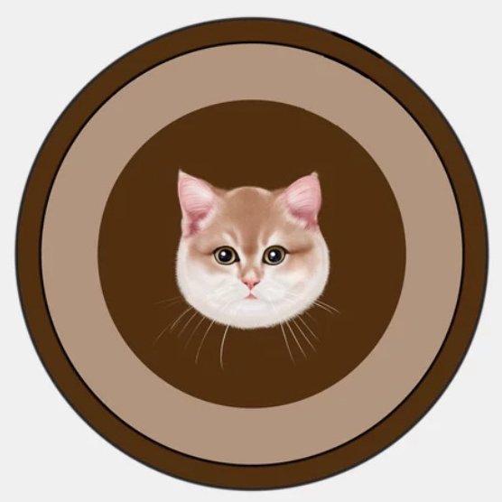 Iconic Pet Carpet - 80cm*80cm, Caramel Bronze image
