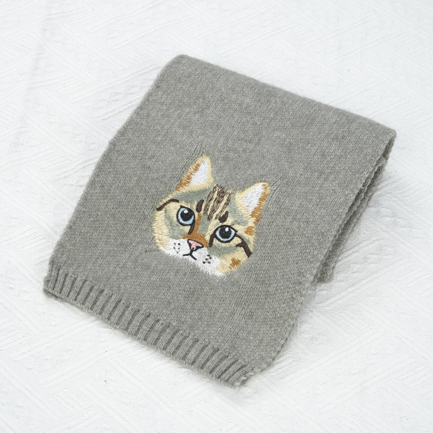 Iconic Custom Embroidered Pet Portrait Scarf image 11